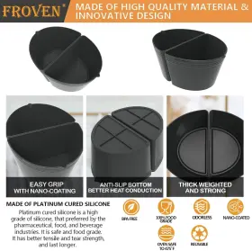 Branded 676737948290 Slow Cooker Divider 4-5 Quart Compatible For Crock Pot Oval Shape Reusable Co #3