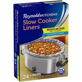 G20724 Branded Reynolds Kitchens Slow Cooker Liners Regular Size 24 Ct #2
