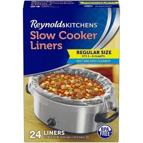 G20724 Branded Reynolds Kitchens Slow Cooker Liners Regular Size 24 Ct
