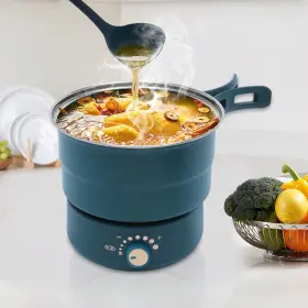 Branded01 445044015062 Portable Electric Hot Pot Foldable Handles Mini Multi Functional Perfect