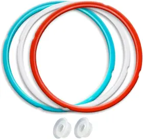 8qt-01 Branded01 Silicone Sealing Ring 3 Pack Savory Sky Blue And Sweet Cherry Red Common Trans