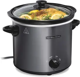 33240 Brands Hamilton Beach 4-quart Slow Cooker With 3 Cooking Settings Dishwasher-safe