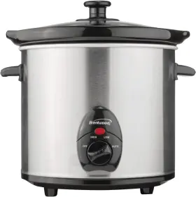 Sc-130s Brentwood 012303514382 Slow Cooker Stainless Steel Body 3-quart 3 Quart Silver