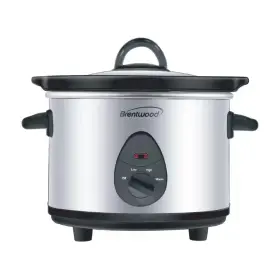 Brentwood 445032663671 1.5 Quart Silver Slow Cooker In Stainless Steel With 3 Settings