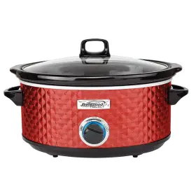 926109857m Brentwood 7 Quart - Crock Red Slow Cooker