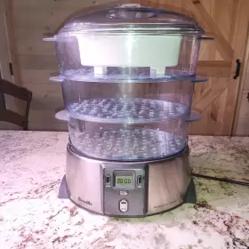 Bfs600xl Breville Healthsmart Food Steamer Model Digital Display Stackable Trays