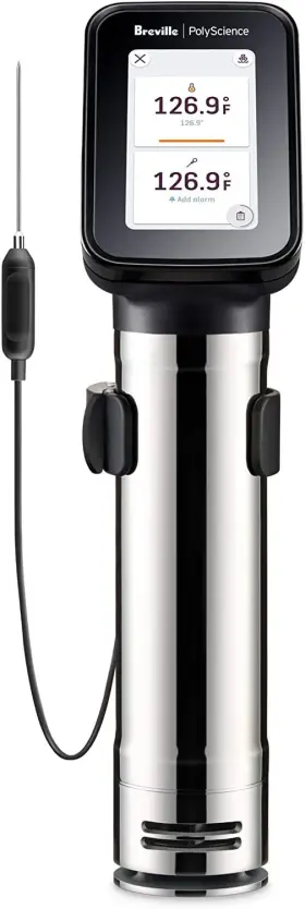 Breville Polyscience 021614802323 Hydropro Plus Sous Vide Immersion Circulator 1450 Watt Bluetooth Stainless