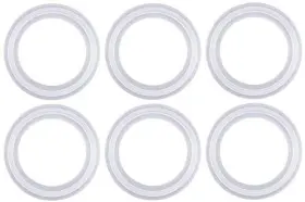 Brieftons 711841585297 Set Of 6 Silicone O Rings For Glass Bottles Gray
