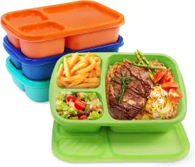 Good1 Buluker 4 Pack Bento Lunch Box Set 3 900ml Jewel Brights
