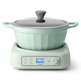 Buydeem 810059973411 5-in-1 Slow Cooker 4.7 Quart With Removable Nonstick Stockpot Compatible Va