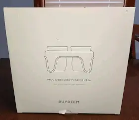 A500 Buydeem G563 Glass Stew Pot And Holder For 5-quart Electric Food Steamer