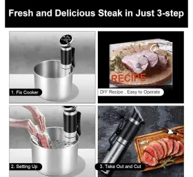 1100 Caukins 710412403602 Sous Vide Machine Precision Cooker Watts Immersion Sou