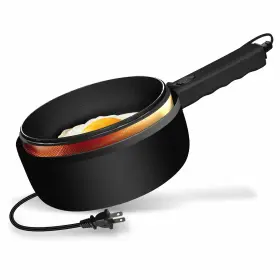 Ceramax 080313067075 Electric Hot Pot With Lid And Steamer 1.5l Ceramic Skillet