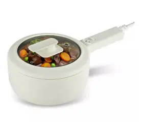 K314137 Ceramax Electric Hot Pot 2.5 Quart Nonstick Mini Cooker With Lid K314137 Ceramax Electric Hot Pot 2.5 Quart Nonstick Mini Cooker With Lid