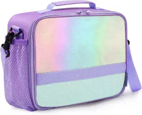 Us-cbn-kids-009-fba Cerbonny Kids Lunch Box Crystal Purple Insulated Durable