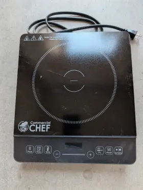 394144 Chef Pe Commercial 1800 Watt Induction Cooker