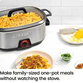 Chefman 816458024822 6-quart Slow Cooker Electric Countertop Cooking Stovetop And Oven-saf #2