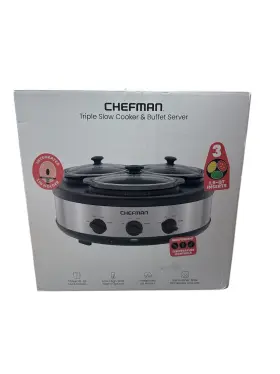 Chefman 856432005973 Triple Slow Cooker And Buffet Server #2
