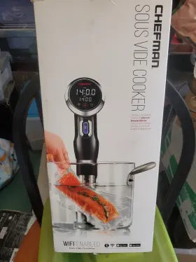 Rj39-wifi-am Chefman Sous Vide Immersion Circulator With Wi-fi Bluetooth And Digital Interface