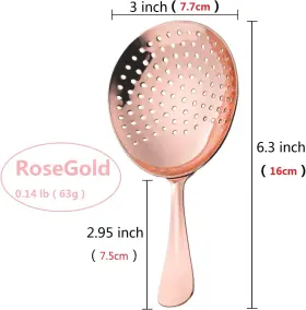 Rj39v2 Chefman Cocktail Strainer Bar Julep For Drinks Fo #3