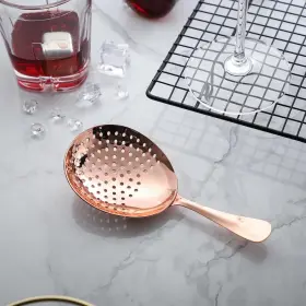 Rj39v2 Chefman Cocktail Strainer Bar Julep For Drinks Fo