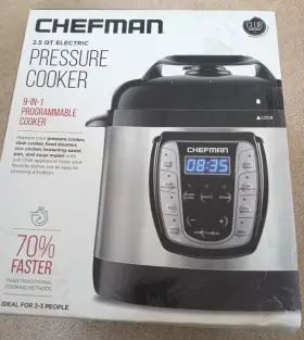 Rj40-25-ch Chefman 2.5 Quart Electric Pressure Cooker 9 In 1 Cooker-free Shipping