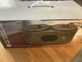 Cc-207-gn Chefs Counter New 1.8 Quart Double Slow Cooker Crock Pot And Food Warmer Nib