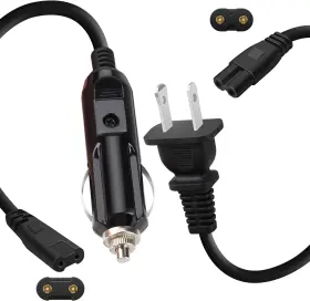 Cable-01 Ciarain Type A 110v Home/office Use Power Cable For Electric Lunch Box Black
