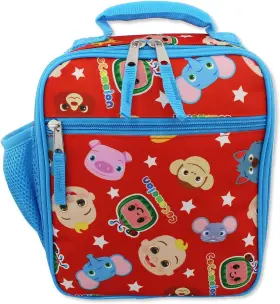 B22co54259 Cocomelon Boys Girls Soft Insulated School Lunch Box One Size Red
