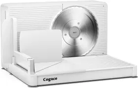 Q818 Cogace Foldable Meat Slicer Electric Food With Rsg 6.7 Inch Stainless White