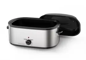 Cc-r-2000-22qt Complete Cuisine 22 Quart Roaster Oven With Self Basting Lid