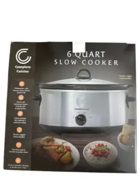 Cc-sl-6000-ss Complete Cuisine 6-quart Oval Stainless-steel Slow Cooker
