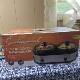 Ce-sc228 Continental Double Slow Cooker 1.5 Quart Brand Ce-sc228 Continental Double Slow Cooker 1.5 Quart Brand