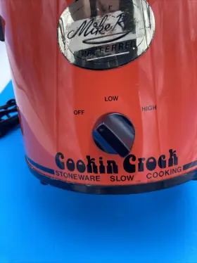 S-1200 Cookin Crock Vintage Orange Slow Cooker Inch Mike Roy Preferred Stoneware #3