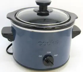 2396 Cooks 1.5 Quart Blue Slow Cooker With Lid
