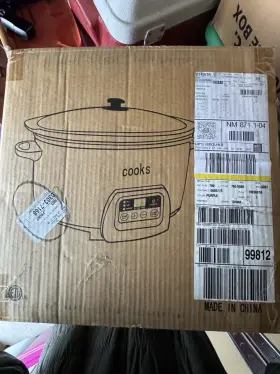 780-50088 Cooks 4 Quart Crock Pot Nib Purple Jc Penny