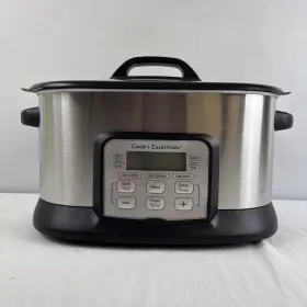 99120 Cooks Essentials Cook S 6.5 Quart 9 Function All-in-one Stainless Steel Slow Cooker New