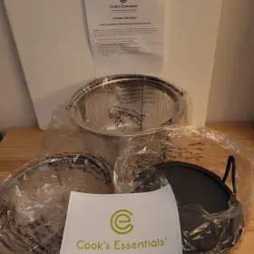 Fp007160582 Cooksessentials Cooks Essentials 6 Quart Pressure Cooker Insert Set- Ssteel Baskets Silicone Pan