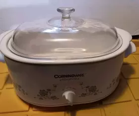 Sc0-150 Corningware Crock Pot Electrics Callaway Ivy Pattern 5.5 Quart 5.2l Slow