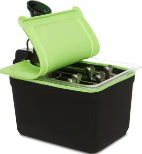 S675-bg Cosparx 12 Quart Sous Vide Container With Universal Silicone Lid And Removable Rack