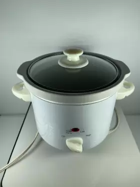 53251 Counter Cook 2 Quart Slow Cooker Crockpot Bl White Tested