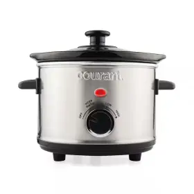 Courant 445003359398 1.6 Quart Mini Slow Cooker Crock Warm Settings Stainproof Stoneware Pots Stainl
