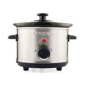Courant 810941025686 Mini Slow Cooker Crock With Easy Options 1.6 Quart Dishwasher Safe Pot Stai