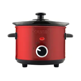 Courant 810941029165 Small Slow Cooker 1.6 Qt 3 Heat Settings Removable Ceramic Pot Inch Easy Clean