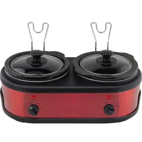 Courant 810941032462 3.2 Quart 1.6 Qt. Each Double Slow Cooker - Red