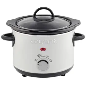 Coucsc1524wk Courant Slow Cooker Mini Electric Round Ceramic Pot Adjustable Temp Entrees Sauce