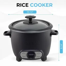 Crc0410k Courant 8 Cups Cooked 4 Uncooked Rice Cooker - Black
