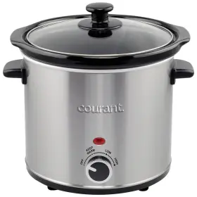 Csc-3024stu Courant 3.2 Quart Slow Cooker Multiple Temp Settings -brushed Stainless - Used
