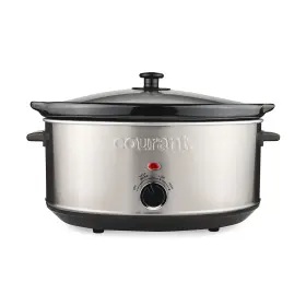 Csc7025st Courant Oval Slow Cooker Crock With Easy Options 7 Quart Dishwasher Safe Pot Stainless S