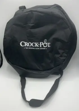 Crock-pot 033923000772 Slow Cooker Insulated Carrier Holder Travel Bag Case Oval Zip Handles